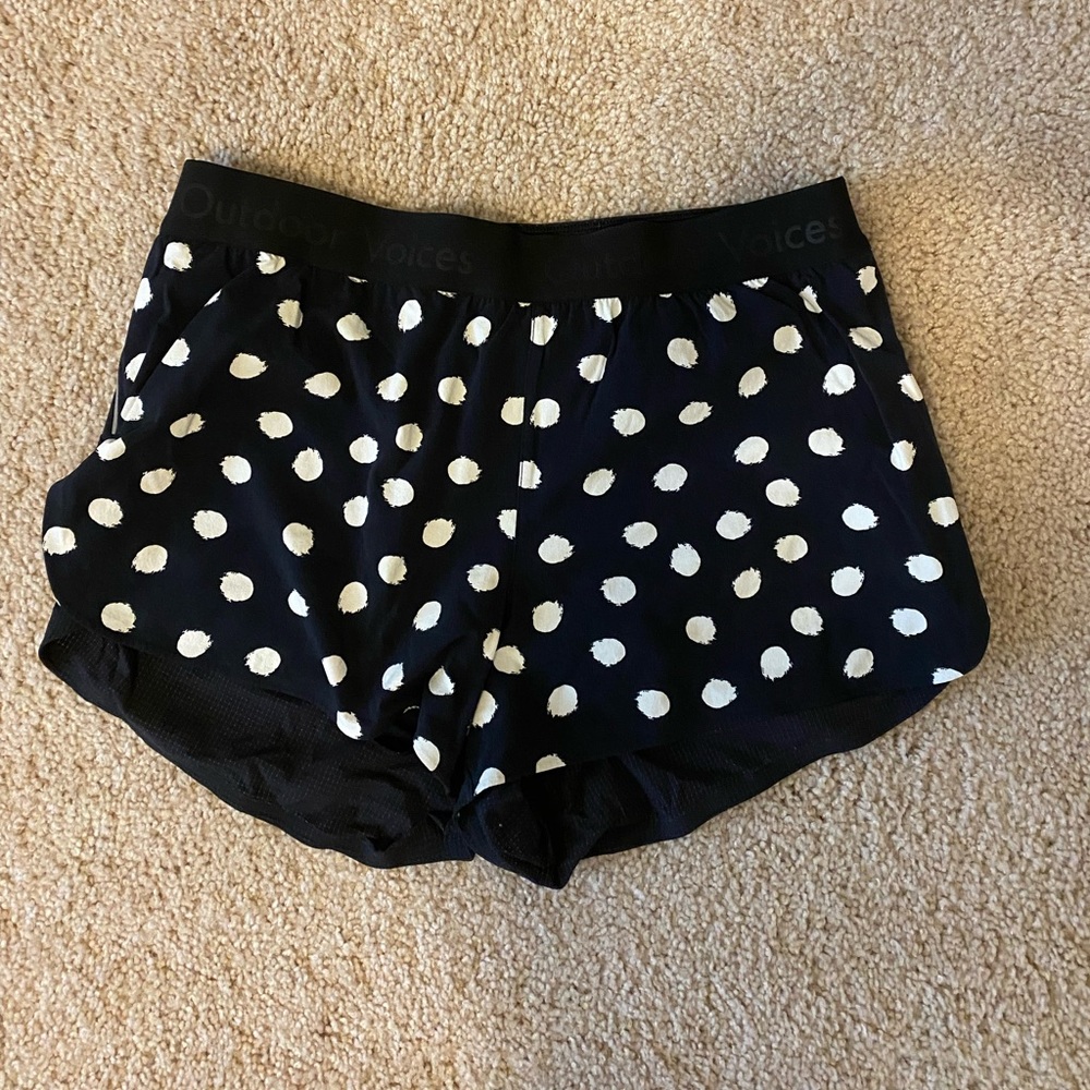 Outdoor voices polka dot shorts